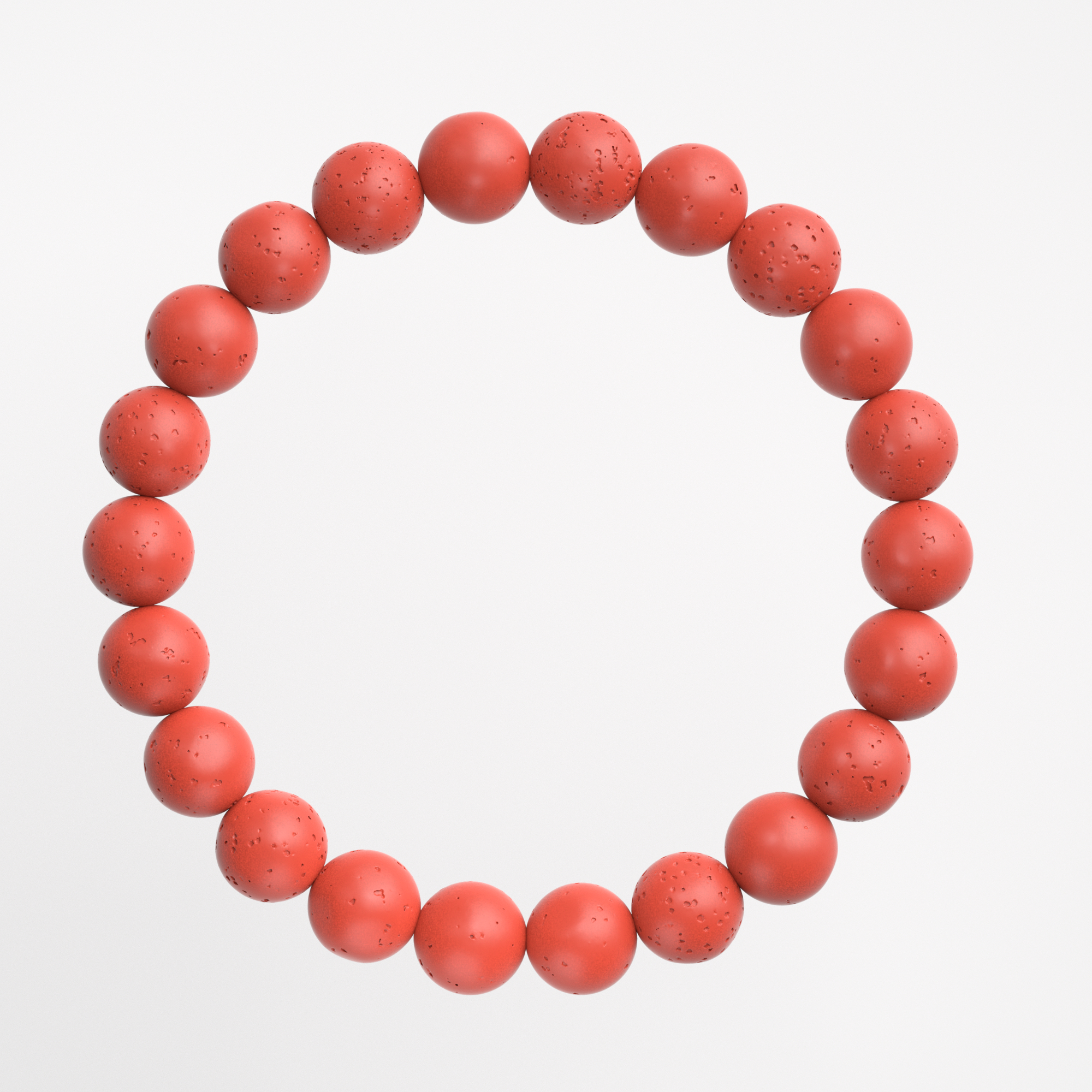 Red Natural Volcanic Stone Bracelet – Yoga Edition